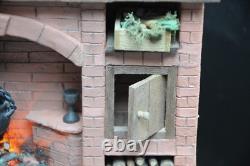 Dolls House Fireplace Handmade Red Brick Colonial Miniature Fireplace