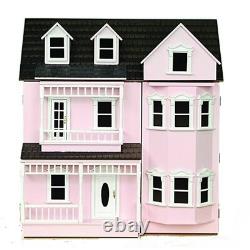 Dolls House Flat Pack Kit The Exmouth Pink Painted 112 Scale Miniature Tumdee