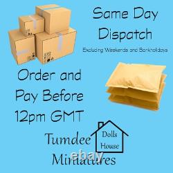 Dolls House Flat Pack Kit The Exmouth Pink Painted 112 Scale Miniature Tumdee