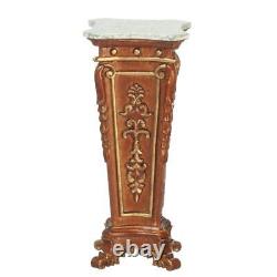 Dolls House French Empire Pedestal Walnut Plant Stand JBM Miniature Furniture