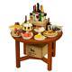 Dolls House Full Buffet Party Table Reutter Miniature Round Dining Furniture