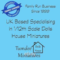 Dolls House Fully Stocked 4 Piece Black Bar Set Tumdee 112 Scale Miniature