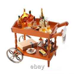 Dolls House Gentleman's Drink Cart Serving Trolley Miniature Reutter Furniture