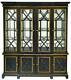 Dolls House Georgian Bookcase Cabinet Black & Gold Jbm Miniature Study Furniture