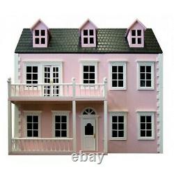 Dolls House Glenside Grange -12th Scale- Ready Painted In Pink