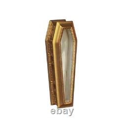 Dolls House Gold Coffin with Glass Top JBM Miniature Church Funeral Halloween