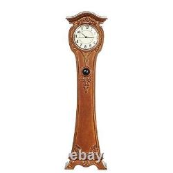 Dolls House Grandfather Clock Longcase Swan Neck Walnut JBM Miniature Furniture