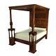 Dolls House Great Bed Of Ware Jbm Miniature Walnut Tudor Bedroom Furniture