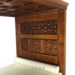 Dolls House Great Bed of Ware JBM Miniature Walnut Tudor Bedroom Furniture