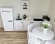 Dolls House Kitchen, Full Set With Smeg Fridge, Dining & Accessories, 112