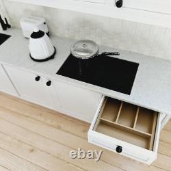 Dolls House Kitchen, Full Set with Smeg Fridge, Dining & Accessories, 112