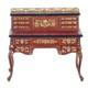 Dolls House Ladies Chinese Walnut Writing Desk Miniature Hand Painted Furniture