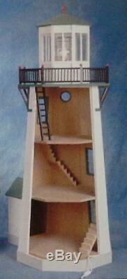 Dolls House Lighthouse Kit Miniature 112 Scale Wooden Flat Pack Unpainted