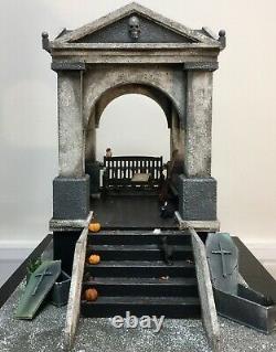 Dolls House Mausoleum / Crypt with Tomb Stones Haunted, Halloween, Spooky
