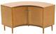 Dolls House Mid Century Modern Walnut Corner Cabinet Jbm Miniature Furniture