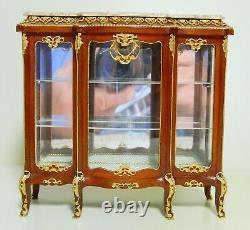 Dolls House Miniature 1/12 Scale Vitrine Display Cabinet #2 By Bkd Miniatures