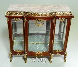 Dolls House Miniature 1/12 Scale Vitrine Display Cabinet #2 By Bkd Miniatures