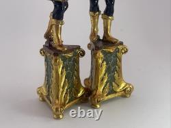 Dolls House Miniature 1/12 Vintage Pair of Blackamoors by Artisan John Hodgson