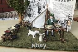 Dolls House Miniature 1/12th Scale Bespoke hand made 1960 cub camp and cub doll
