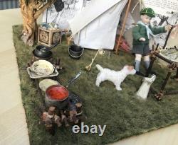 Dolls House Miniature 1/12th Scale Bespoke hand made 1960 cub camp and cub doll