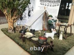 Dolls House Miniature 1/12th Scale Bespoke hand made 1960 cub camp and cub doll