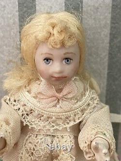 Dolls House Miniature 112 ARTISAN Doll Jill Bennett OOAK J Designs Handmade