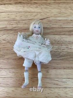 Dolls House Miniature 112 ARTISAN Doll Jill Bennett OOAK J Designs Handmade