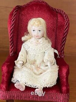 Dolls House Miniature 112 ARTISAN Doll Jill Bennett OOAK J Designs Handmade