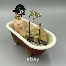 Dolls House Miniature 112 Artisan Boy In Bath With Ship By David Ward