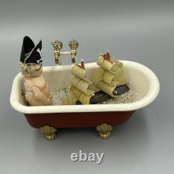 Dolls House Miniature 112 Artisan Boy In Bath With Ship By David Ward