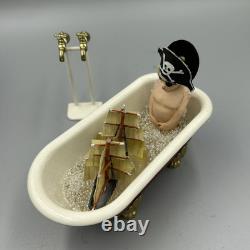 Dolls House Miniature 112 Artisan Boy In Bath With Ship By David Ward