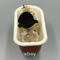 Dolls House Miniature 112 Artisan Boy In Bath With Ship By David Ward