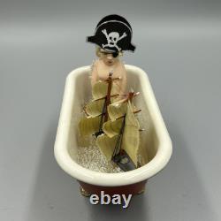 Dolls House Miniature 112 Artisan Boy In Bath With Ship By David Ward