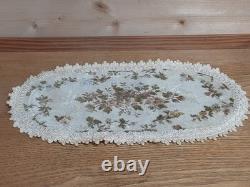 Dolls House Miniature 112 Large Wool Needlework crotchet Rug 340 mm x 190 mm
