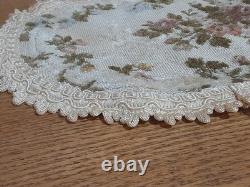 Dolls House Miniature 112 Large Wool Needlework crotchet Rug 340 mm x 190 mm
