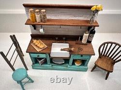 Dolls House Miniature 112 Scale Kitchen Counter Furniture Unit