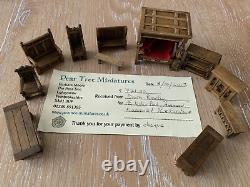 Dolls House Miniature 148 Scale Woden Furniture RARE