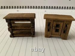 Dolls House Miniature 148 Scale Woden Furniture RARE