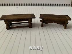 Dolls House Miniature 148 Scale Woden Furniture RARE