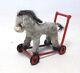 Dolls House Miniature Artisan Dave Pennant Toy Donkey On Wheels. Handmade