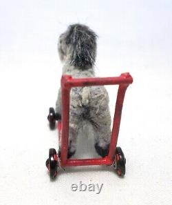 Dolls House Miniature ARTISAN DAVE PENNANT TOY DONKEY ON WHEELS. HANDMADE