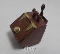 Dolls House Miniature ARTISAN LEN WHITE GEORGIAN COAL SCUTTLE WITH SHOVEL