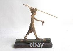 Dolls House Miniature ARTISAN NEIL CARTER KING TUT FISHING ON REED BOAT