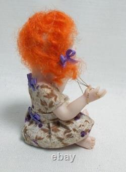 Dolls House Miniature Artisan Carol McBride GIRL CHILD CATS CRADLE