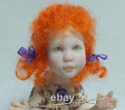 Dolls House Miniature Artisan Carol McBride GIRL CHILD CATS CRADLE