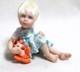 Dolls House Miniature Artisan Carol Mcbride Girl Child Orange Bear