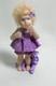Dolls House Miniature Artisan Carol Mcbride Girl Child Purple Teddy