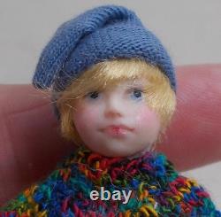 Dolls House Miniature Artisan Handmade STANDING BOY BY JILL BENNETT