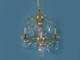 Dolls House Miniature Chandelier 3 Arm Crystal 12v Electrics 112 Scale Free P&p