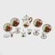 Dolls House Miniature Christmas Tea Set 112 Scale Porcelain